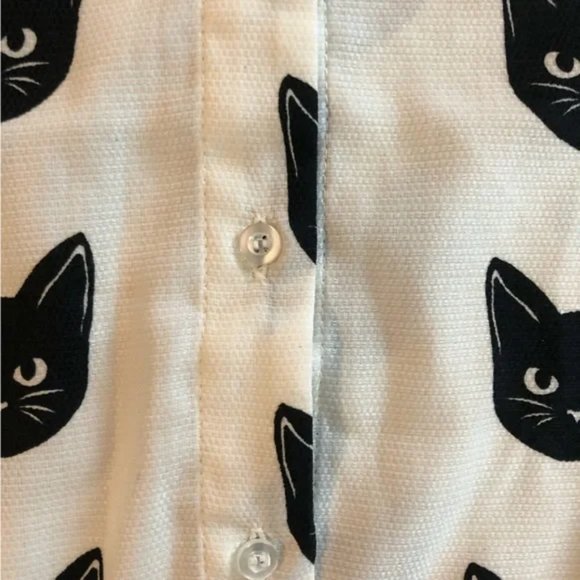 Moon Collection Black Cat Blouse Medium - Picture 5 of 8